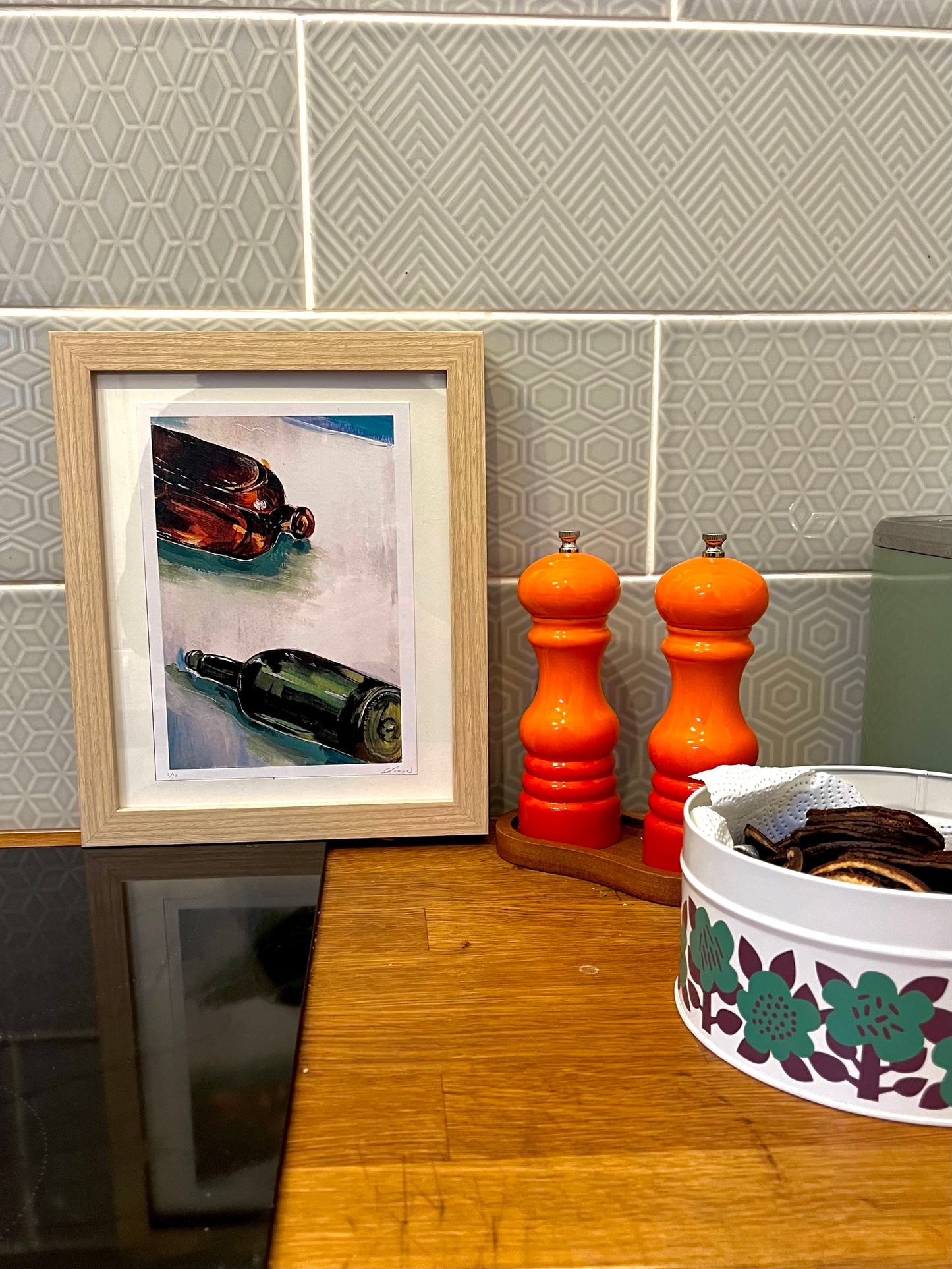 Glass Bottles A5 Print