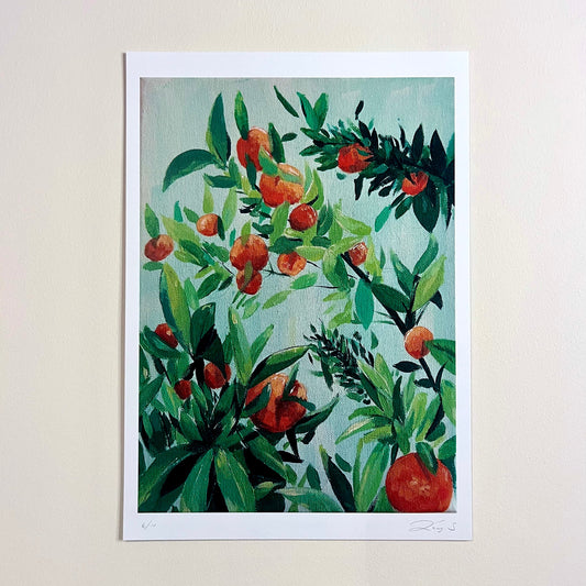Orange Tree A4 Print