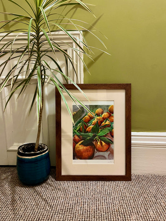 Market Mandarins A4 Print