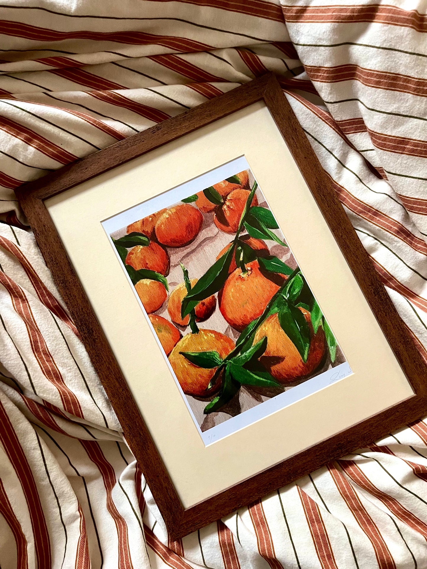 Supermarket Oranges A4 Print